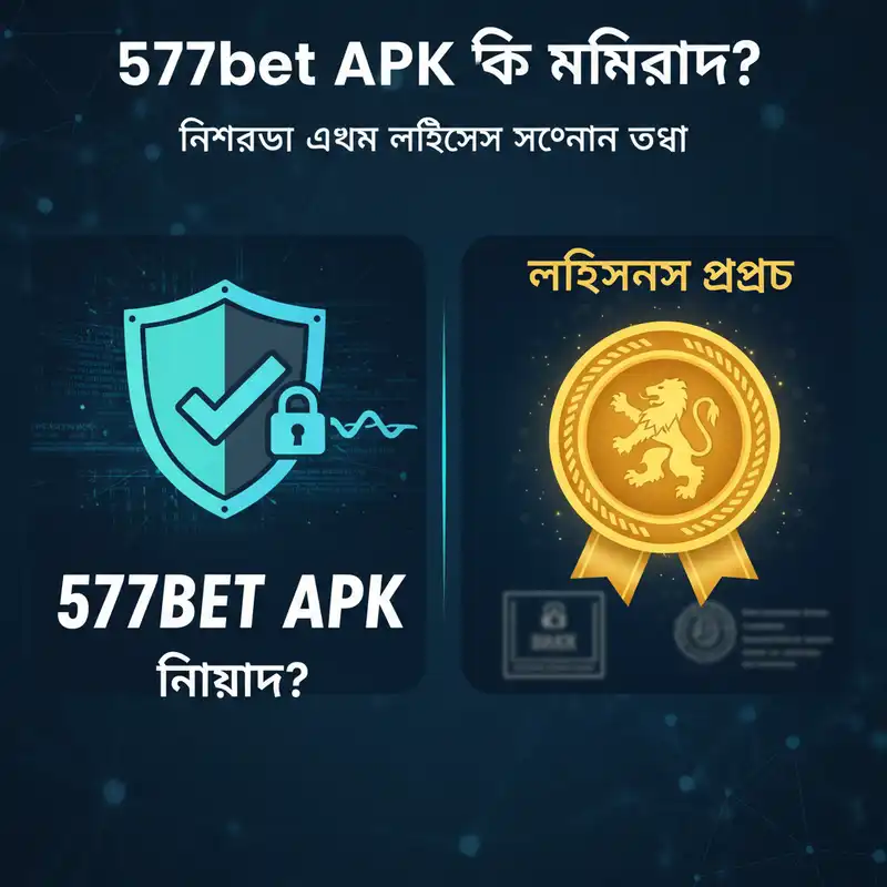577bet APK নিরাপত্তা এবং লাইসেন্স কভার ইমেজ